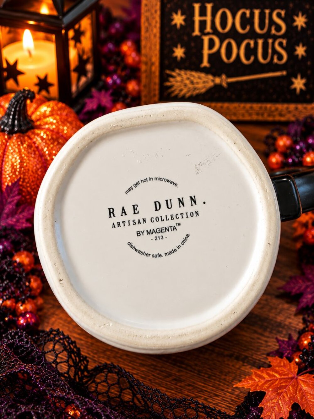 RAE DUNN Hocus Pocus Halloween Collection Mug Witch Decor by Artisan Magenta NEW - Picture 4 of 9